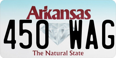 AR license plate 450WAG