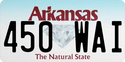 AR license plate 450WAI