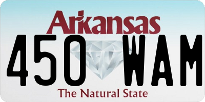 AR license plate 450WAM