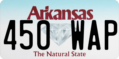 AR license plate 450WAP
