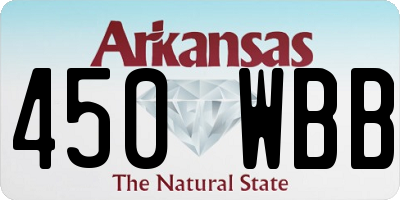 AR license plate 450WBB