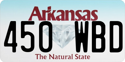 AR license plate 450WBD