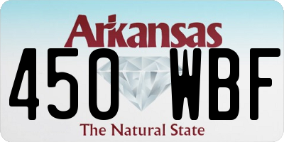 AR license plate 450WBF