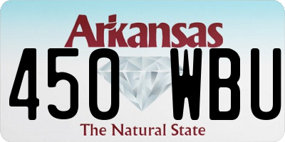 AR license plate 450WBU