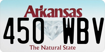 AR license plate 450WBV