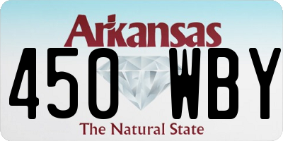 AR license plate 450WBY