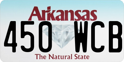 AR license plate 450WCB