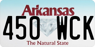 AR license plate 450WCK