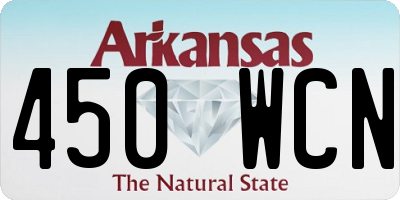 AR license plate 450WCN