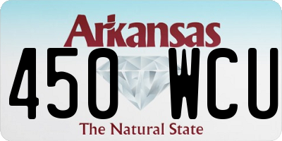 AR license plate 450WCU
