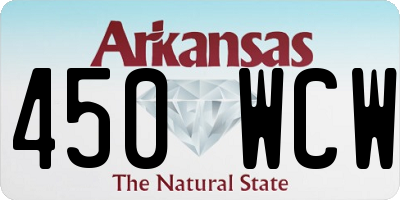 AR license plate 450WCW