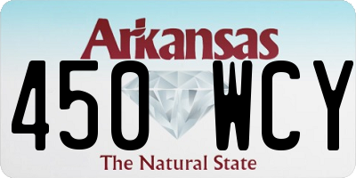 AR license plate 450WCY