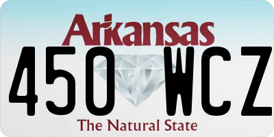 AR license plate 450WCZ