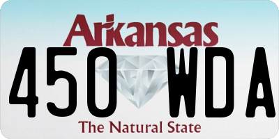 AR license plate 450WDA