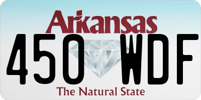 AR license plate 450WDF