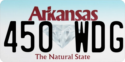 AR license plate 450WDG
