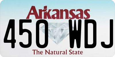 AR license plate 450WDJ