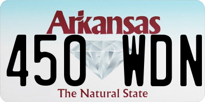 AR license plate 450WDN