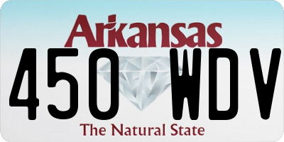 AR license plate 450WDV
