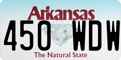 AR license plate 450WDW