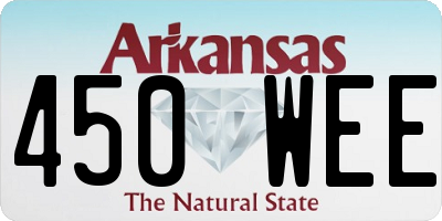 AR license plate 450WEE