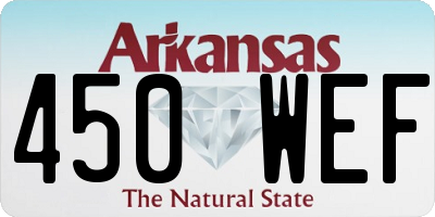 AR license plate 450WEF