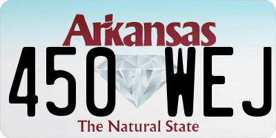 AR license plate 450WEJ