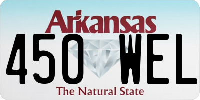 AR license plate 450WEL