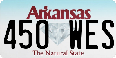 AR license plate 450WES