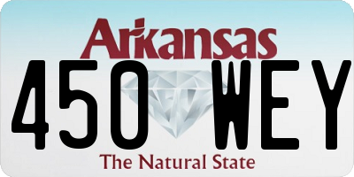 AR license plate 450WEY
