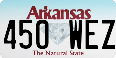 AR license plate 450WEZ