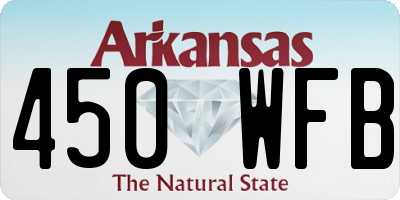 AR license plate 450WFB