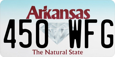AR license plate 450WFG