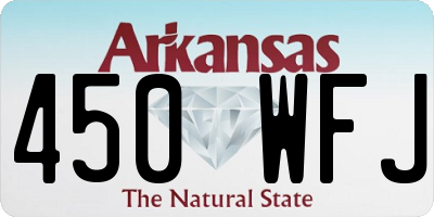 AR license plate 450WFJ