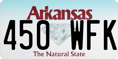 AR license plate 450WFK