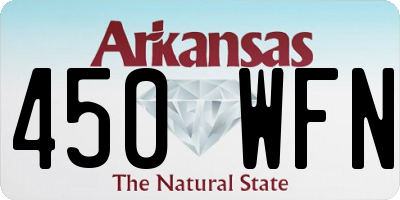 AR license plate 450WFN