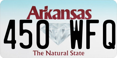 AR license plate 450WFQ