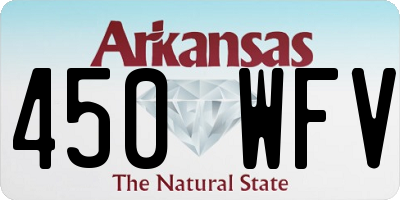 AR license plate 450WFV