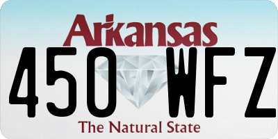 AR license plate 450WFZ
