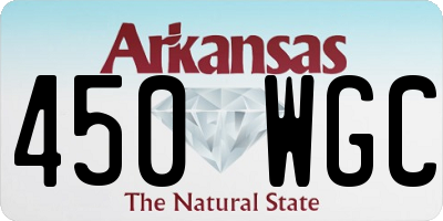 AR license plate 450WGC