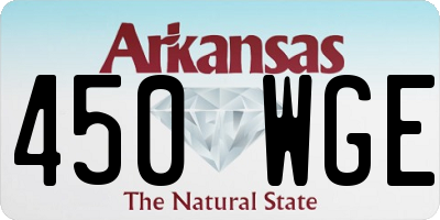 AR license plate 450WGE