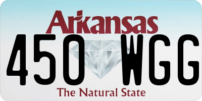 AR license plate 450WGG