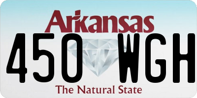 AR license plate 450WGH