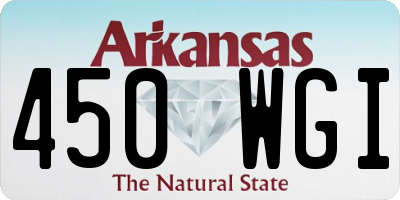 AR license plate 450WGI