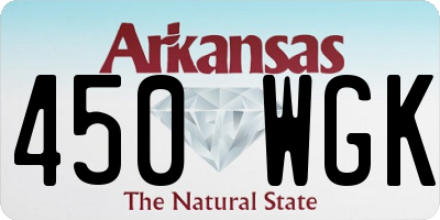 AR license plate 450WGK