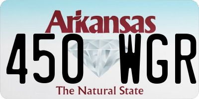 AR license plate 450WGR
