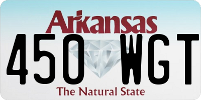 AR license plate 450WGT
