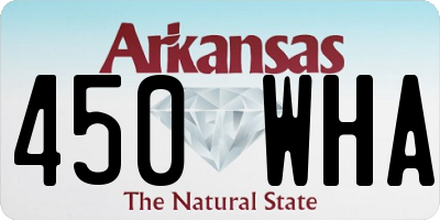 AR license plate 450WHA