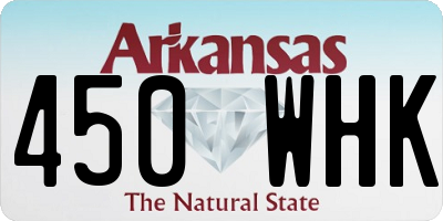 AR license plate 450WHK