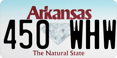 AR license plate 450WHW